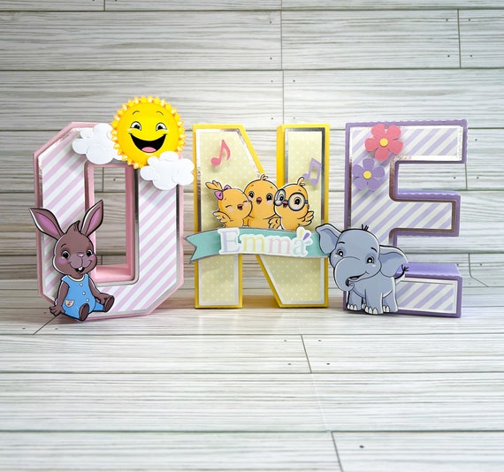 Canticos 3D Letters/ Girl Canticos Birthday/ Girly Canticos Party Decor/  Canticos Party Decoration 