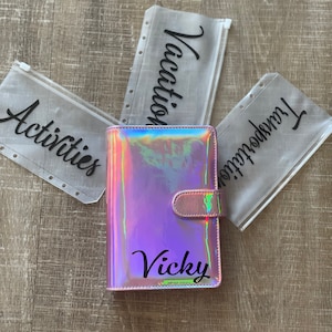 Planificador de presupuesto, carpeta de presupuesto, carpeta de presupuesto con sobres, rastreador de presupuesto, presupuesto de boda, carpeta de presupuesto personalizada, carpeta de relleno de efectivo