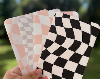 Groovy kindle insert, kindle insert, kindle accessories, bookish kindle insert, kindle case insert, checkered kindle insert