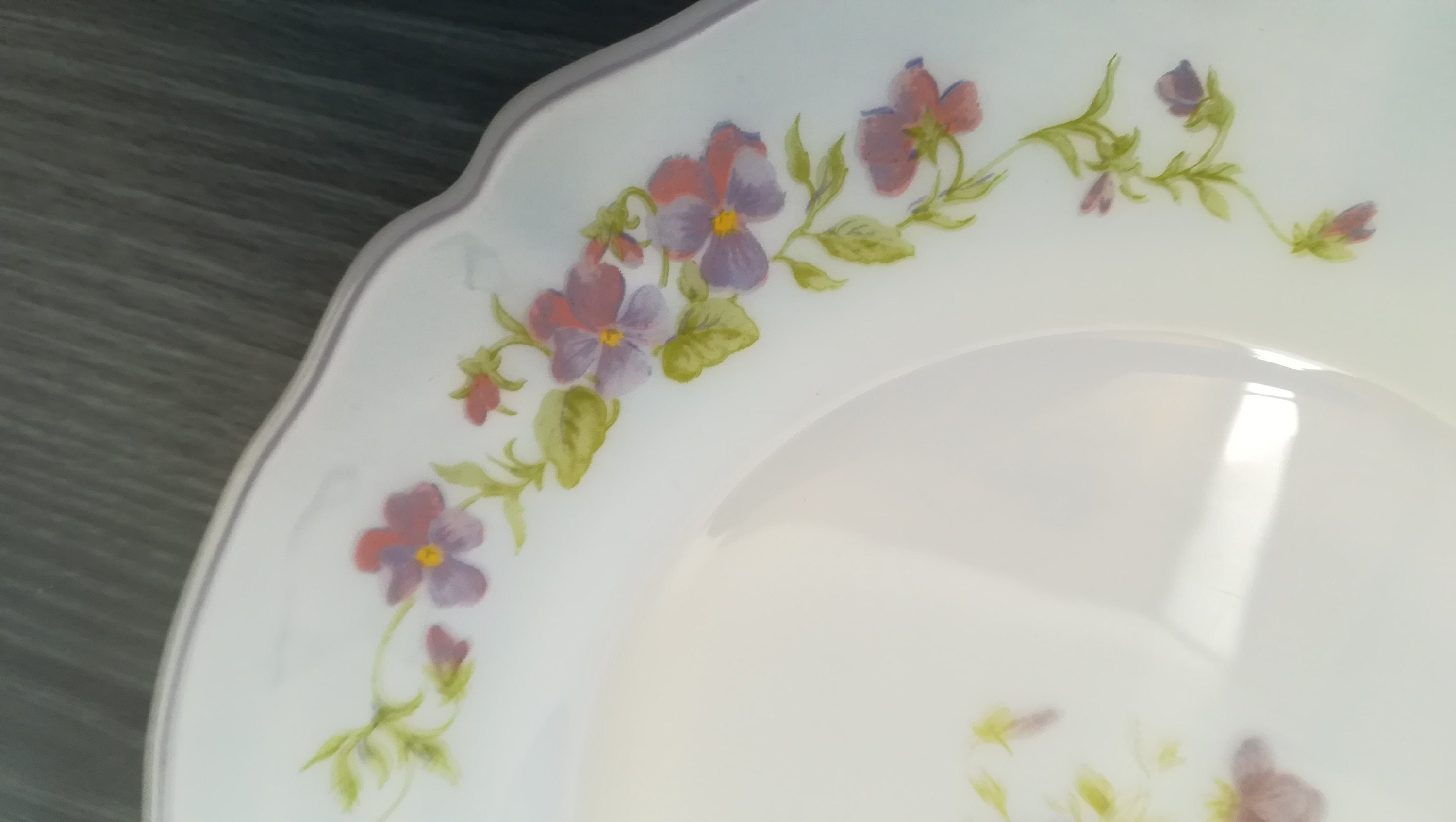 Arcopal Vintage Tempered Glass Large Plates French Retro Dinnerware Tableware Kitchenalia 1970S