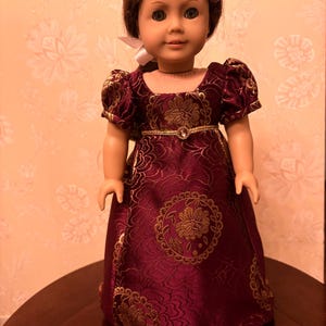 Regency Style Doll Gown