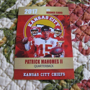 10 Card Lot 2017 Patrick Mahomes NFL Rookie Gold Platinum Rookie Phenoms Custom Cards 2000 Made