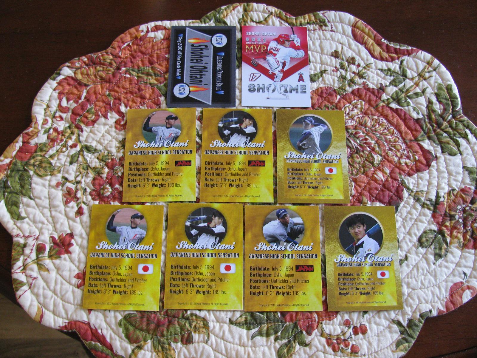 Card Reprint Diff 9 Card Shohei Otani Diff Custom Card Lot - Etsy