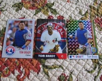 9 Card Tom Brady Rookie Custom Lot Baseball Montreal Expos 9