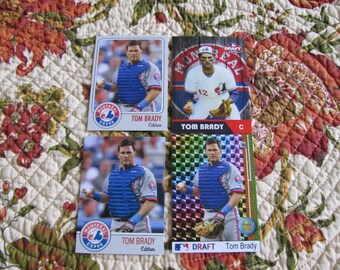 9 Card Tom Brady Rookie Custom Lot Baseball Montreal Expos 9