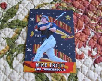2009 Mike Trout Gold Rookie Star Thunderbolts Millville HS LIMITED EDITION Gem Mint