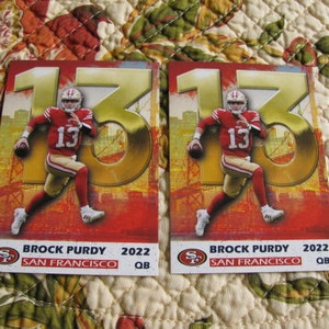 10 Card Lot 2022 Brock Purdy QB Highlights Custom Cards 49ers Limited Edition