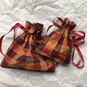 Taft Kordelzug Tasche