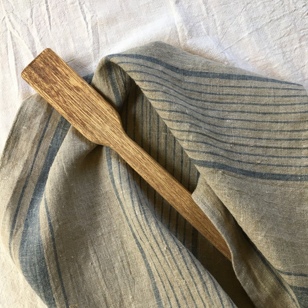 Natural Linen Tea Towel with center stripes