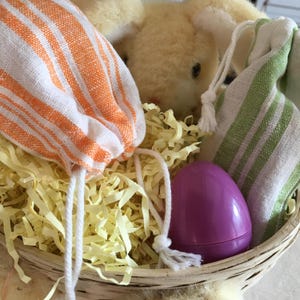 Bolsa pequeña de lino con cordón, bolsa de regalo para fiestas