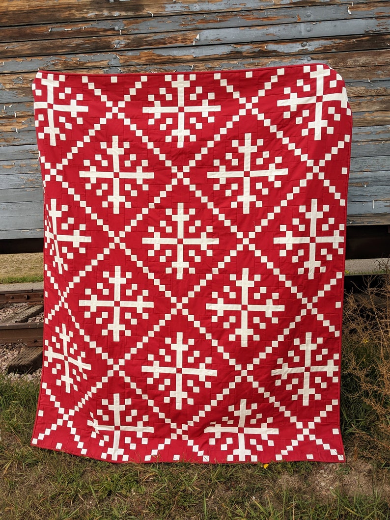 Celtic Snowflake Quilt Pattern Digital Download image 2