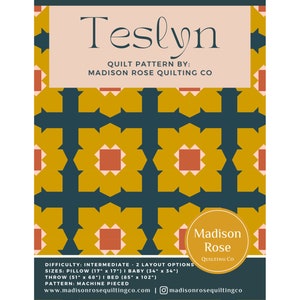 Teslyn Quilt Pattern (Digital Download)