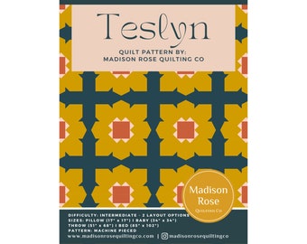 Teslyn Quilt Pattern (Digital Download)