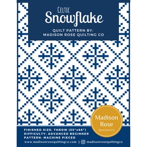 Celtic Snowflake Quilt Pattern (Digital Download)