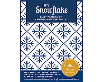 Keltische Schneeflocke Quilt Anleitung (Digital Download)