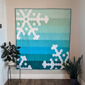 Whimsical Snowflake Quilt Pattern Digital Download image 4