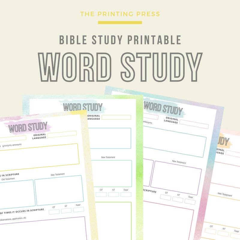 Bible Study Etsy