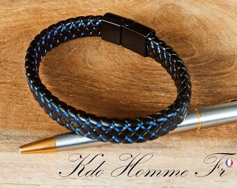 Bracelet homme personnalisé | bracelet personnalisable | cadeau d'anniversaire | cadeau pour homme papa | Bracelet gravé | bracelet homme