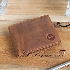 Portefeuille cuir véritable | Portefeuille homme | Porte feuille cuir homme | cadeau mariage | Cadeau de noël | cadeau anniversaire homme |