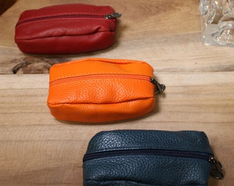 Leather wallet | Men's wallet | Wallet and key ring | Men's small leather goods | Birthday gift | Gift for dad