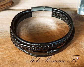 Personalized bracelet | Engraved bracelet | Customizable men's bracelet | Bracelet for men | Birthday gift | Gift for dad