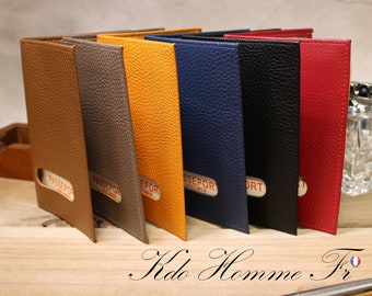 Genuine Leather Passport Holder | Passport Wallet and Card Holder | Original Gift Idea for Dad | Luxury Men's Leather Goods