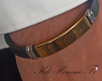 Engraved bracelet | Personalized bracelet | Customizable men's bracelet | Gift for men | Gift for dad | Birthday gift