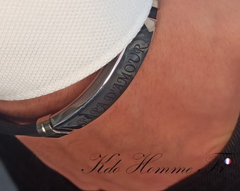 MEN'S BRACELET | Personalized Jewelry | Trendy Men's Bracelet | Men's Gift | Engraved in France