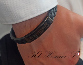 MEN'S BRACELET | Personalized Jewelry | Trendy Men's Bracelet | Men's Gift | Engraved in France