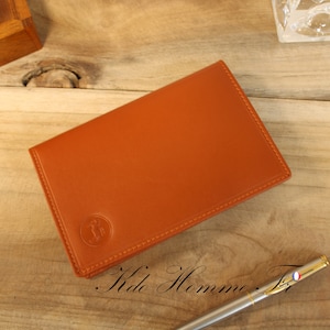 Porte Carte grise en cuir camel | Porte papier de voiture cuir | Petite Maroquinerie Homme | Cadeau anniversaire pour lui | cadeau original