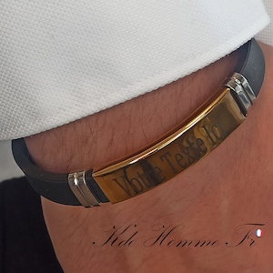 Engraved bracelet | personalized bracelet | Customizable men's bracelet | Gift for Men | gift for dad | birthday present