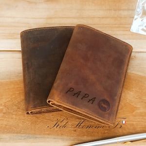 PORTEFEUILLE HOMME CUIR | Cadeau pour homme | Porte feuille homme | Maroquinerie en France