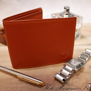 PORTEFEUILLE HOMME | Cadeau pour homme | Porte feuille homme cuir | Porte monnaie porte carte | Maroquinerie en France