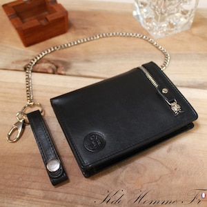 PORTE FEUILLE HOMME cuir | Portefeuille avec porte-monnaie et porte carte | cadeau original papa | Maroquinerie Homme de luxe