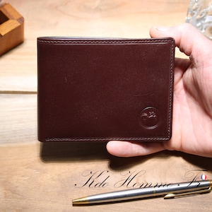 Cadeau de noël homme | Cadeau anniversaire | Portefeuille en cuir véritable | Porte feuille porte monnaie porte carte | cadeau pour papa lui