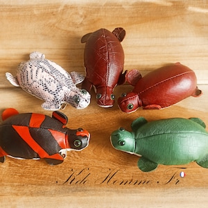 Porte Monnaie Tortue cuir véritable | Porte clé et porte-Monnaie en cuir véritable | Cadeau anniversaire Enfant Adolescent | Tortue cuir
