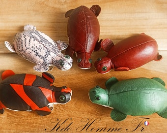 Genuine Leather Turtle Coin Purse | Genuine Leather Key Holder and Coin Purse | Birthday Gift for Kids and Teenagers | Leather Turtle