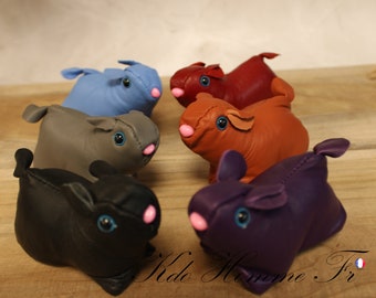 Children's purse | Gift for children | Leather purse | Rabbit purse keychain | Birthday gift | Gift for him