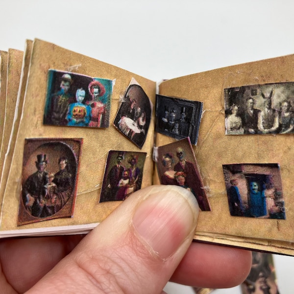 1:12 Scale Dollhouse Book, Strange Family Photo Album