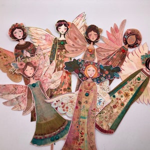 The Celestials 1:12 Scale Articulated Art Dolls of 7 Angels, Digital Download, Whimsigoth Dolls