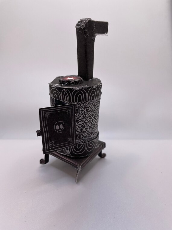 DIY Dollhouse Stove Wood Burning Antique Stove 1 12 Cut and Etsy
