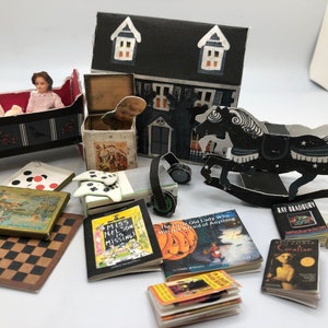 Dollhouse Toys for Gothic Children Christmas Gifts for Dolls who live in Haunted Mansions 1:12 Scale