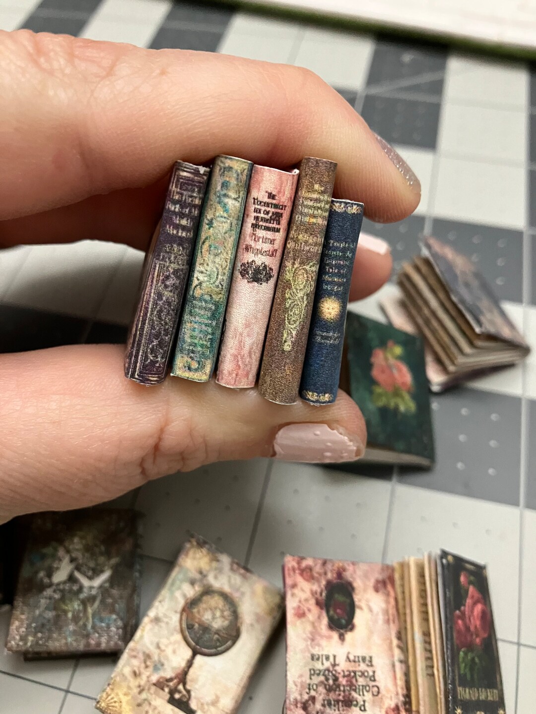 15 Gothic Dollhouse Books by Neurotic Victorian Authors for 112 Scale