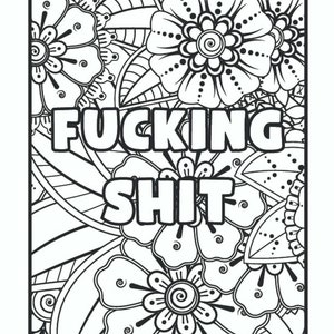 16 Adult Coloring Page Swear Words