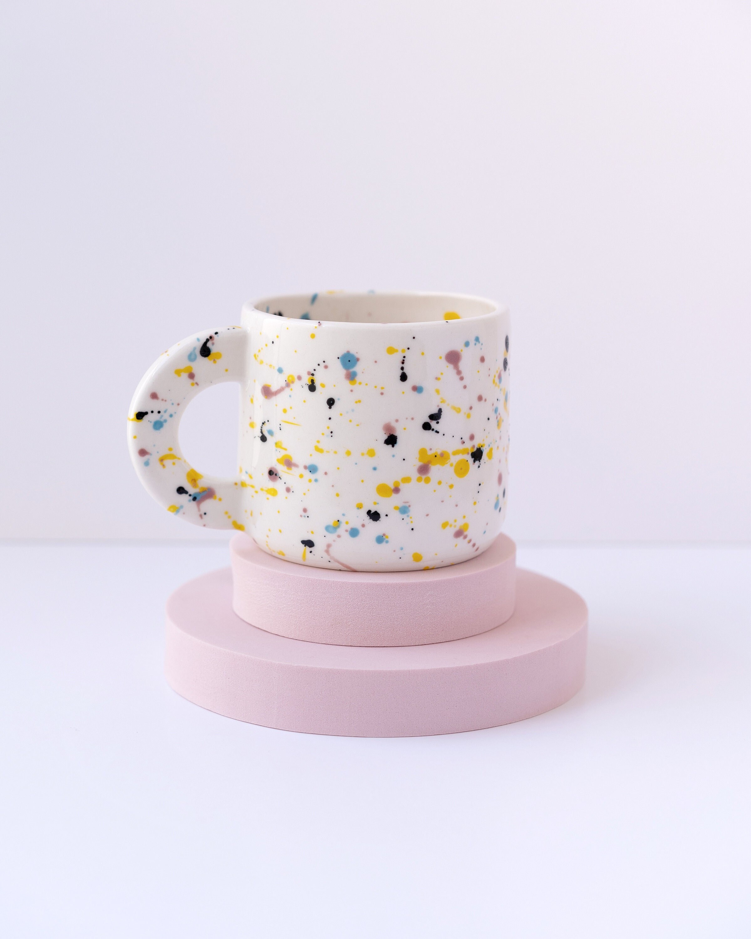 Paint Splatter Ceramic Mug Paint Splatter Cup Paint Splash Etsy
