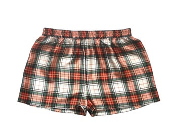 Ladies Silk Shorts|Dress Stewart Tartan|Gift For Her