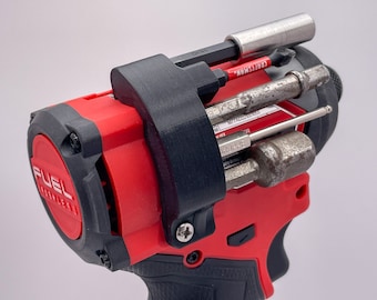 Magnetic 5 Bit Holder for Milwaukee 3453-20 M12 FUEL Impact Driver (3rd Generation) - VERTIBIT Classic