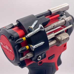 Magnetic 9 Bit Holder for Milwaukee 3453-20 M12 FUEL Impact Driver (3rd Generation) - VERTIBIT Dreadnought