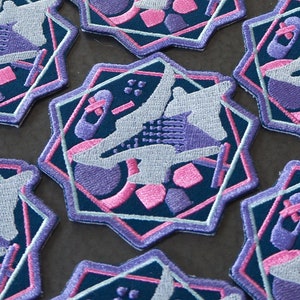 Silver Wolf Star Rail Inspired Embroidery Patch