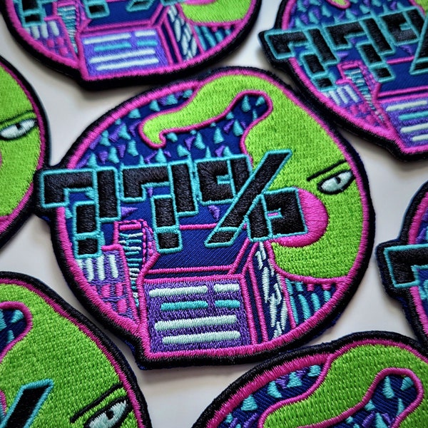 Mob Inspired Anime Collage Embroidery Patch